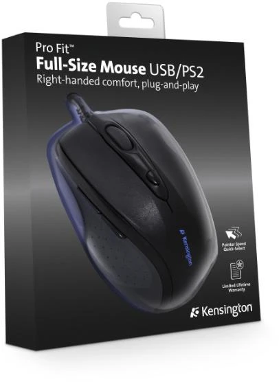 Pelė Kensington Pro Fit Full-Size USB