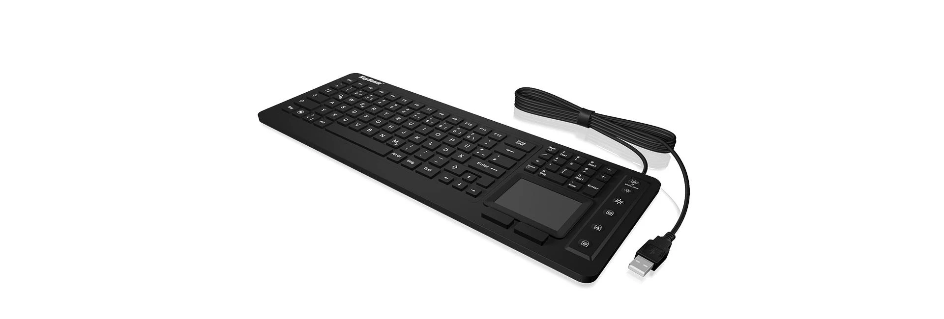 Klaviatūra KeySonic KSK-6231INEL (FR) Industrie Touchpad W-dicht bl bulk