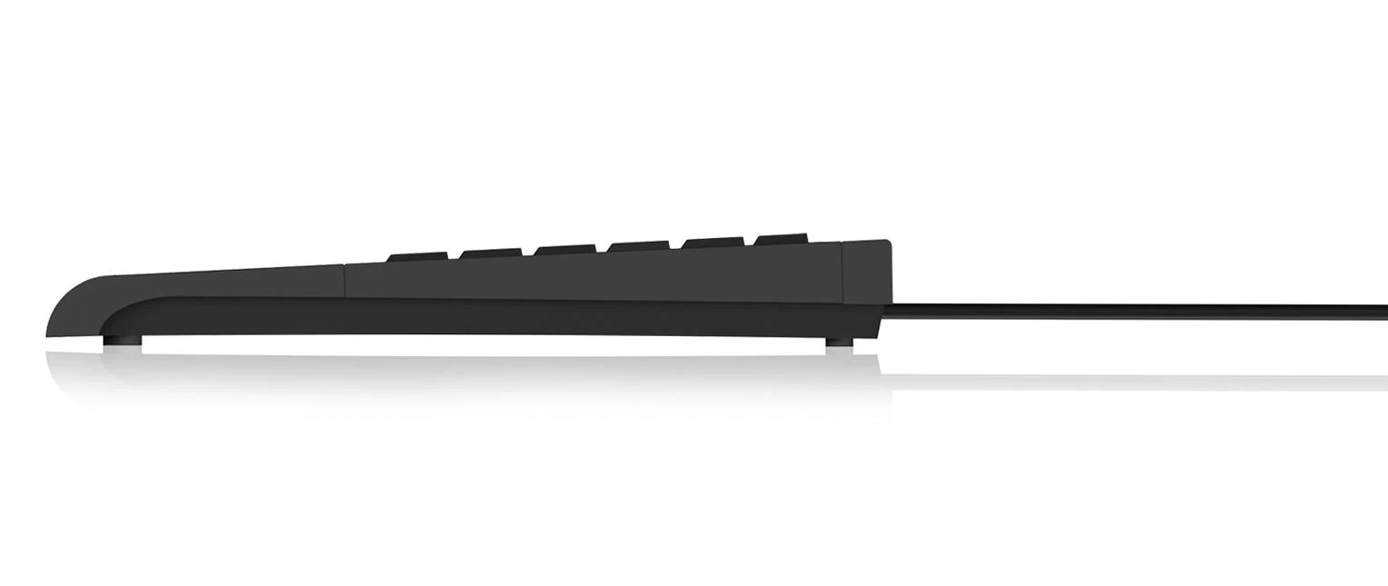 Icy Box KeySonic Mini klaviatūra, smart touchpad, USB, Juodas