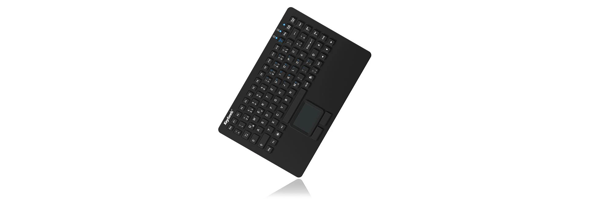 RaidSonic KEYSONIC KSK-5230 IN silikoninė klaviatūra su jutikliniu kilimėliu vandeniui atspari antimikrobinė industry antigrybelinė priemonė