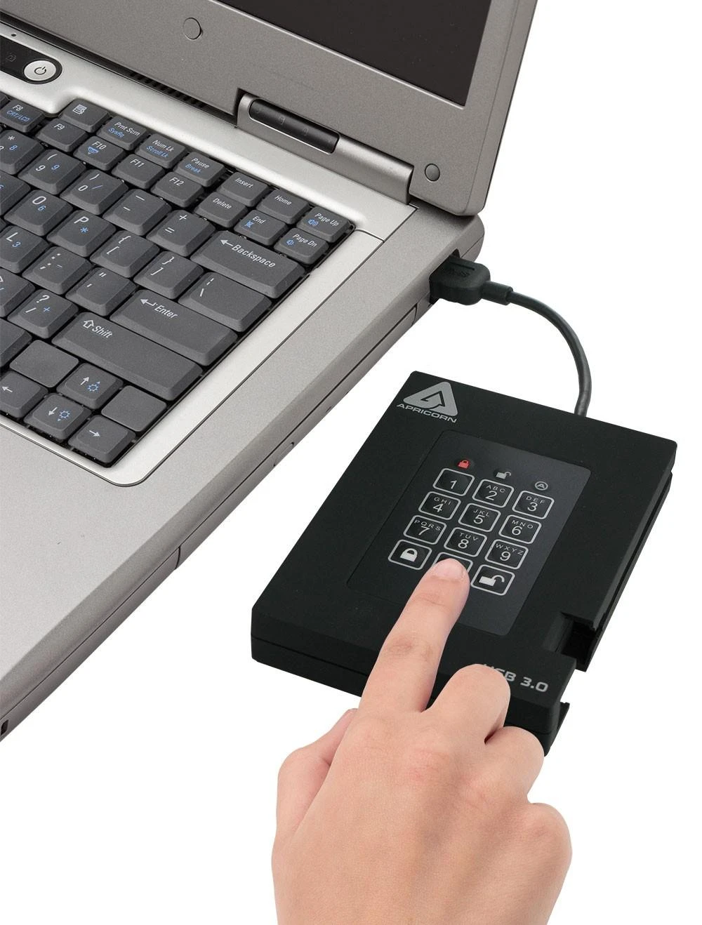 Kietasis diskas Išorinio disko SMD Apricorn HDD plėtinys 2.5 1TB Apricorn Aegis Fortr. - A25- 3PL25- 1000F