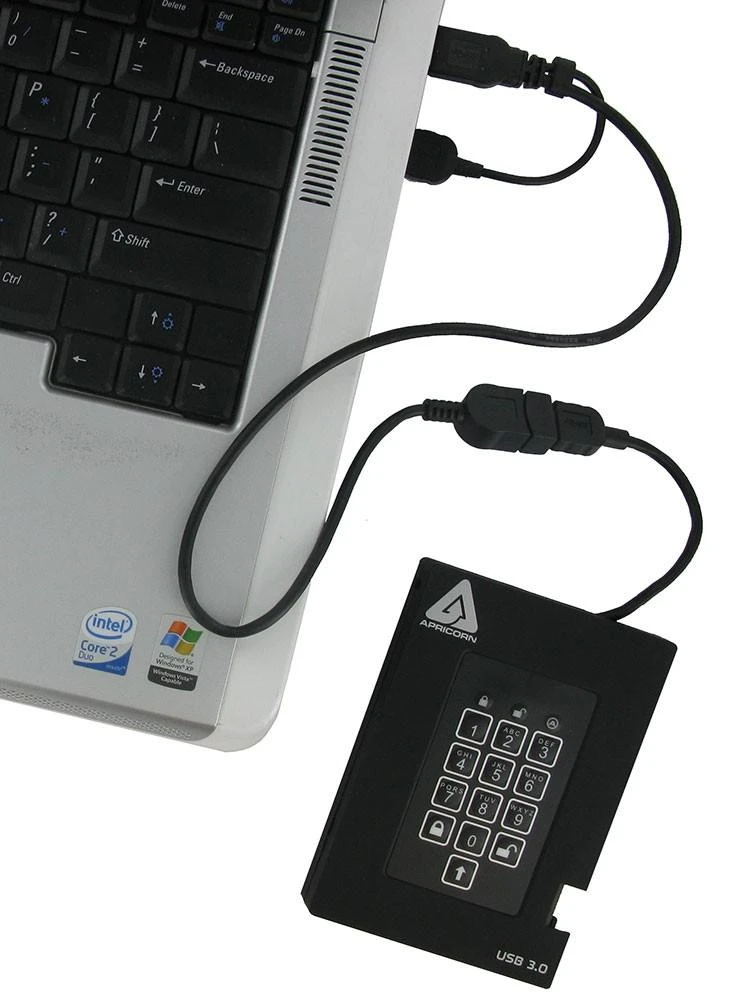 Kietasis diskas Išorinio disko SMD Apricorn HDD plėtinys 2.5 1TB Apricorn Aegis Fortr. - A25- 3PL25- 1000F