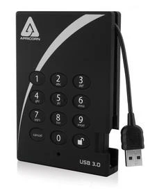 Kietasis diskas Išorinio disko SMD Apricorn HDD plėtinys 2.5 1TB Apricorn Aegis Fortr. - A25- 3PL25- 1000F