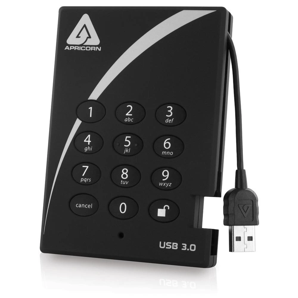 Apricorn Aegis Padlock A25-3PL256-1000 – kietasis diskas – 1 TB – USB 3.0