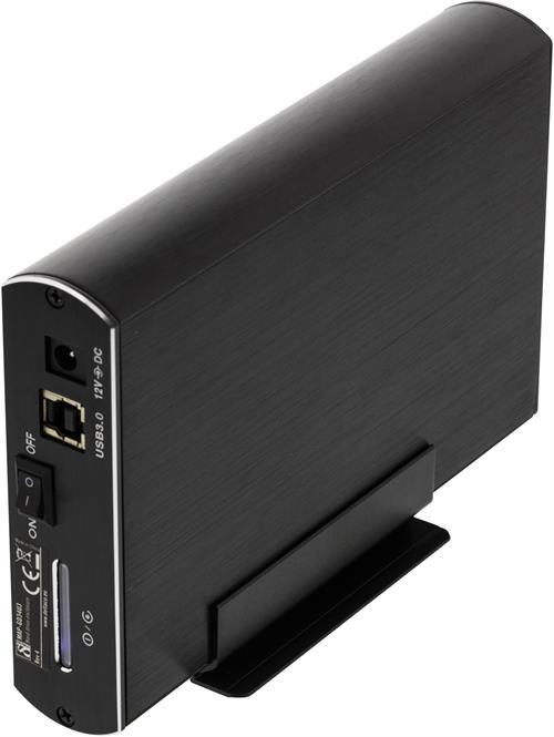 HDD dėžutė DELTACO SATA 3.5" USB 3.0, juoda / MAP-GD34U3