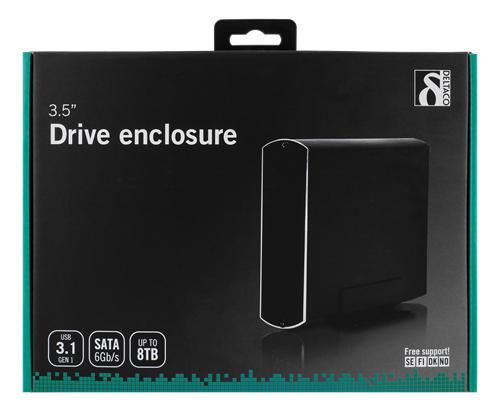 HDD dėžutė DELTACO SATA 3.5" USB 3.0, juoda / MAP-GD34U3