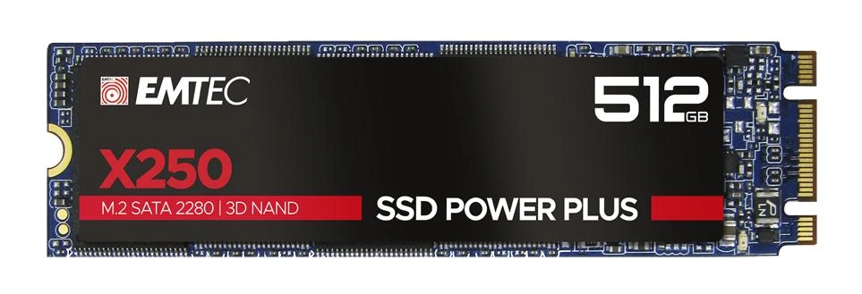 Disk SSD Emtec X250 512GB M.2 2280 SATA III (ECSSD512GX250)