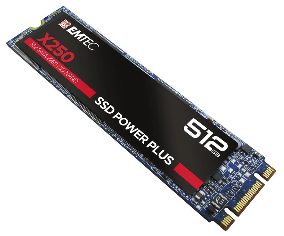 Disk SSD Emtec X250 512GB M.2 2280 SATA III (ECSSD512GX250)