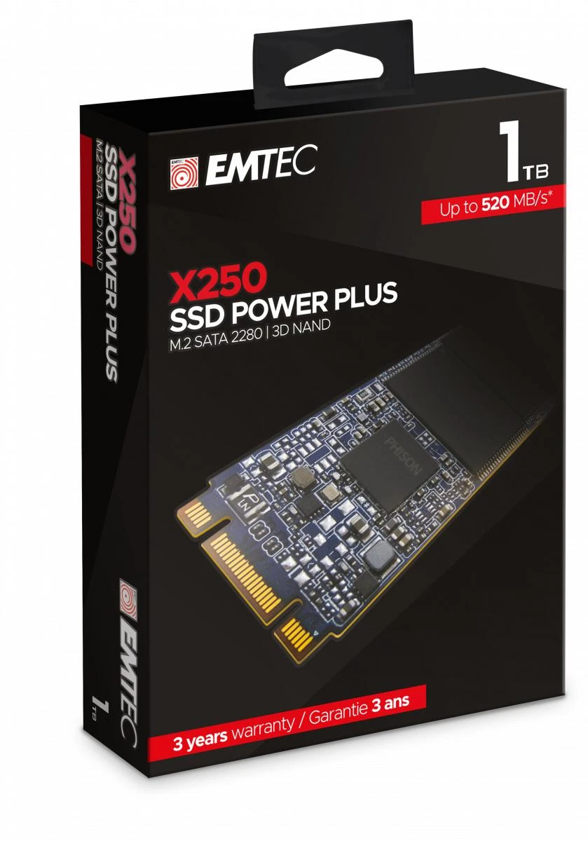 Diskas SSD Emtec X250 1TB M.2 2280 SATA III (ECSSD1TX250)