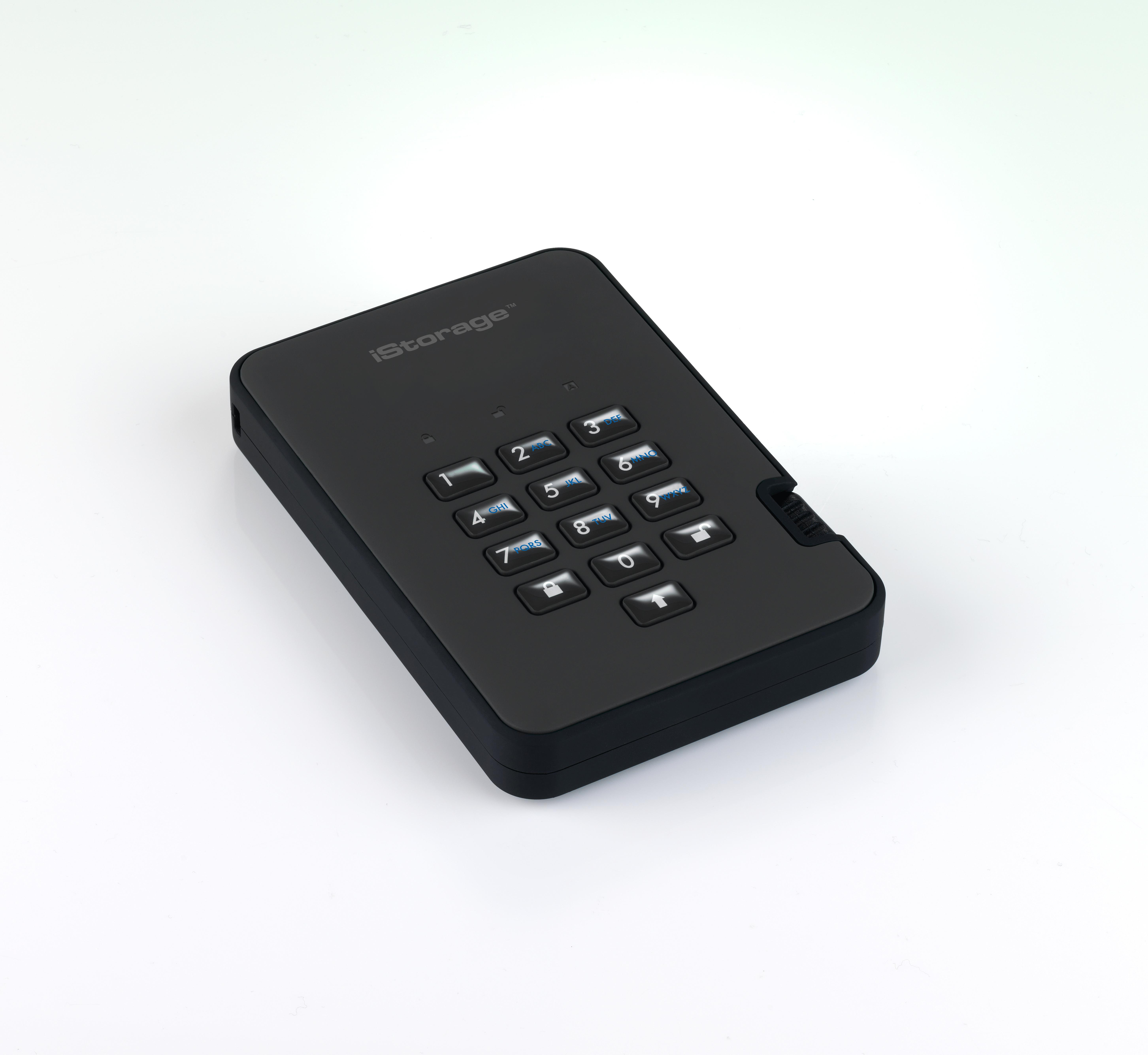 Kietasis diskas Disk zewnętrzny HDD iStorage diskAshur2 500GB Juodas (IS-DA2-256-500-B)