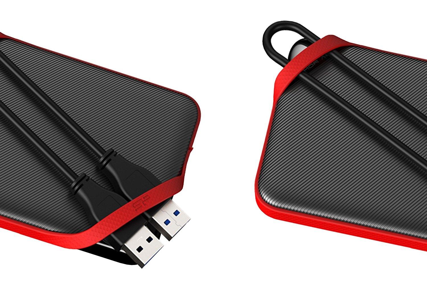 Kietasis diskas išorinis HDD Silicon Power šarvas A62 5TB Juoda ir raudona (SP050TBPHD62LS3K)
