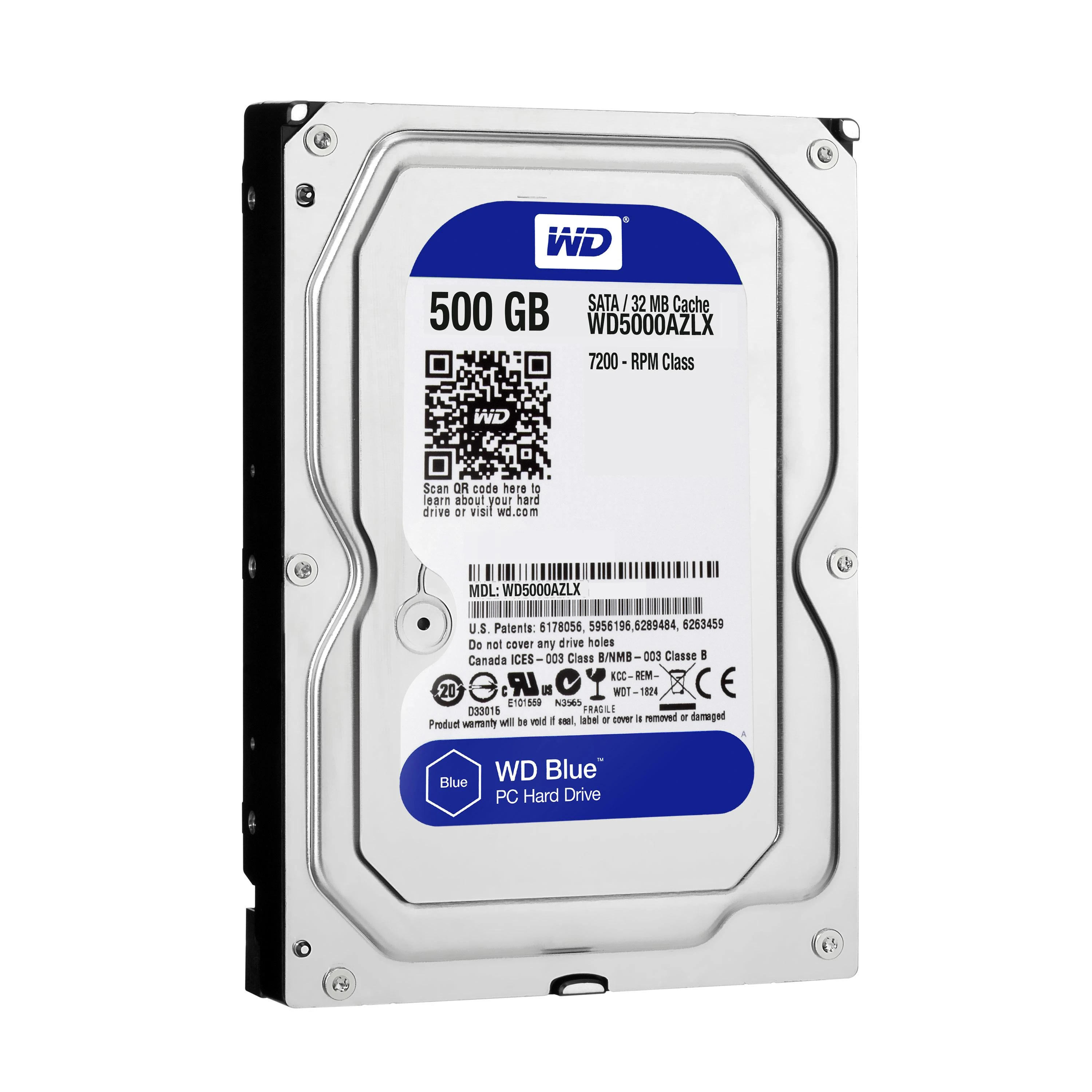 Sandisk WD Mėlyna 500GB SATA 6Gb/s HDD Desktop
