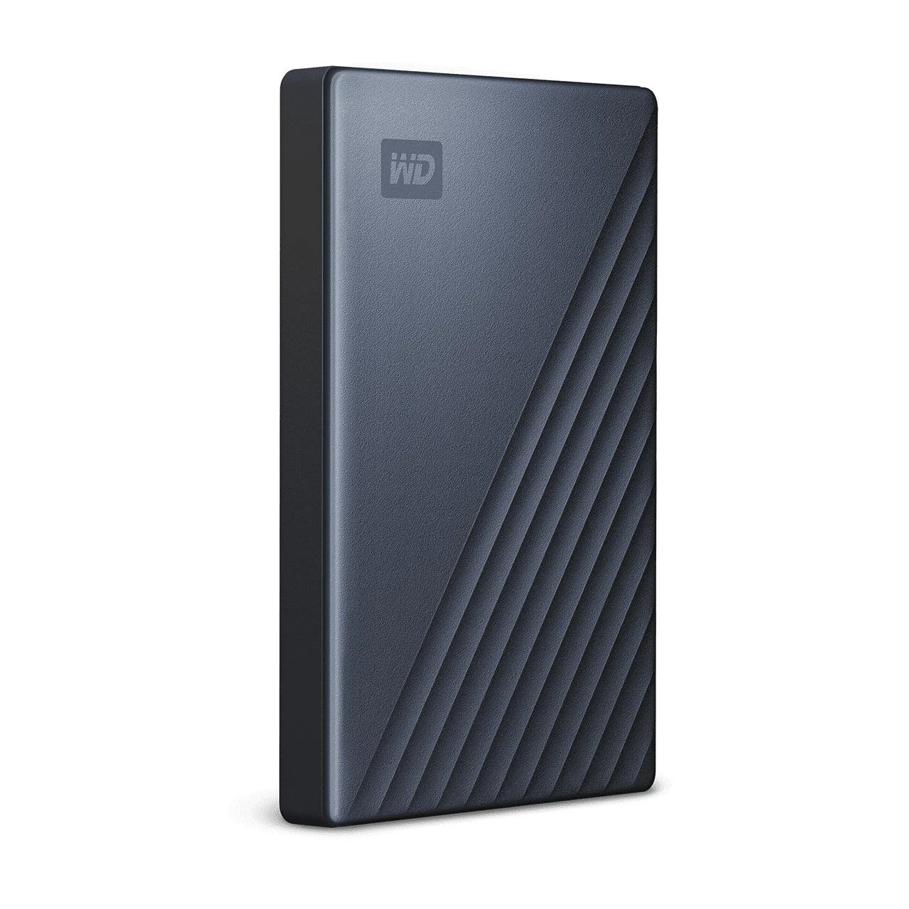 Kietasis diskas Western Digital „My Passport Ultra 5TB Mėlyna USB-C/USB3.0 HDD 2,5" metalinio apdailos nešiojamas išorinis RTL diskas