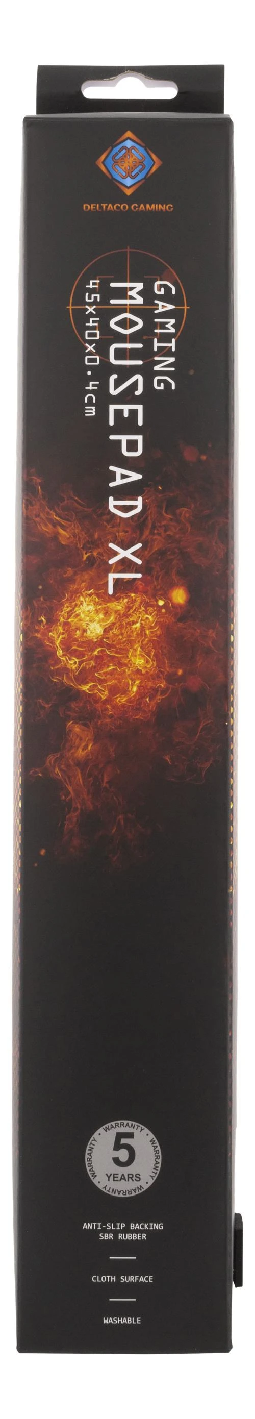 Pelės kilimėlis DELTACO GAMING 400x450x4mm, juodas / GAM-063