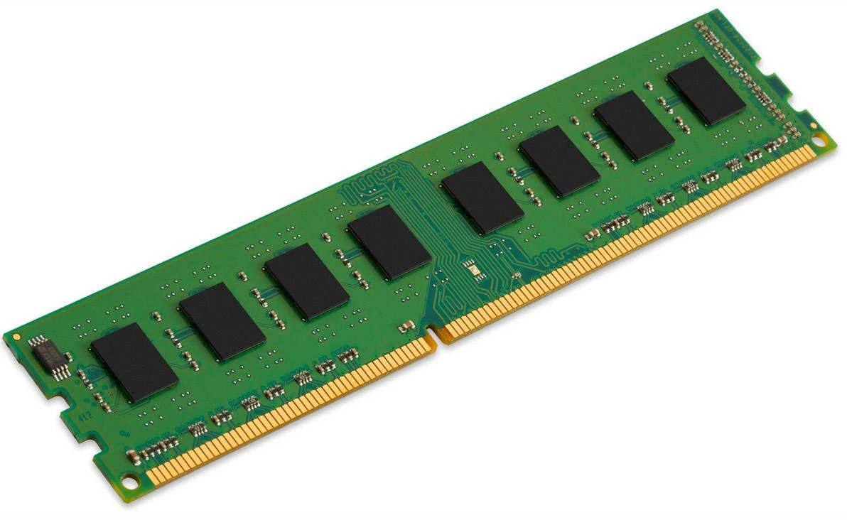 Kingston 8GB DDR3 atminties modulis iš viršaus