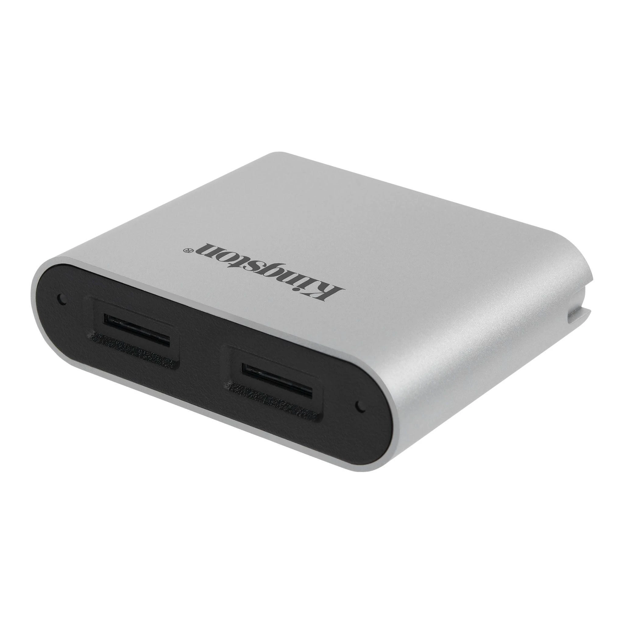 KINGSTON USB3.2 GEN1 WORKFLOW DVIEJŲ LANGŲ MICROSDHC/SDXC UHS-II KORTELĖS SKAITYtuvas