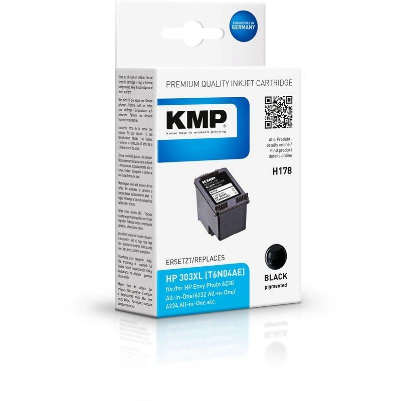 Legrand KMP H178 rašalo kasetė juoda, suderinama su HP T6N04AE 303 XL