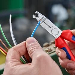 Kabelių nužievinimo replės D8-13mm + 1,5/2,5mm3 VDE, Knipex