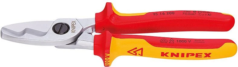 Elektrikų kabelio žirklės KNIPEX 9516, 200mm