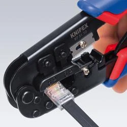 Profesionalios RJ45 jungčių užspaudimo replės 97 51 10 KNIPEX