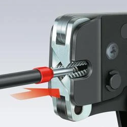 Laidų antgalių užspaudimo replės 0.08-10mm², 4-kant, Knipex