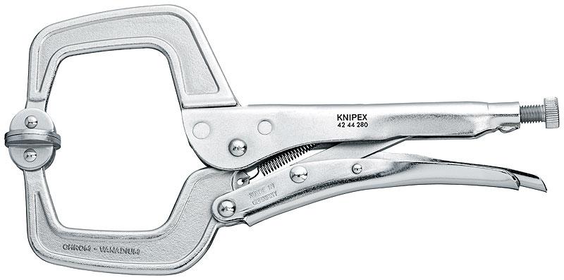 Fiksuojamos replės O- žiotys 280mm D90mm, Knipex