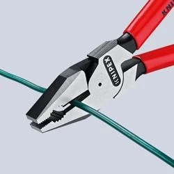 Kombinuotos didelės svertinės jėgos replės KNIPEX 0206, 180mm