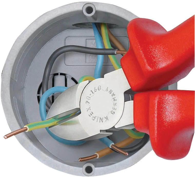 Žnyplės šoninio kirpimo VDE 180mm, Knipex