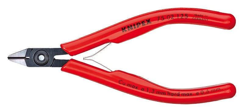 Elektronikos žnyplės 125mm, Knipex