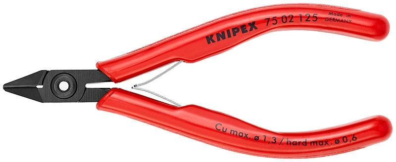 Elektronikos žnyplės 125mm, Knipex