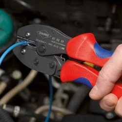 KNIPEX PreciForce® užspaudimo replės 220 mm, savitarnos ekrano pakuotėje