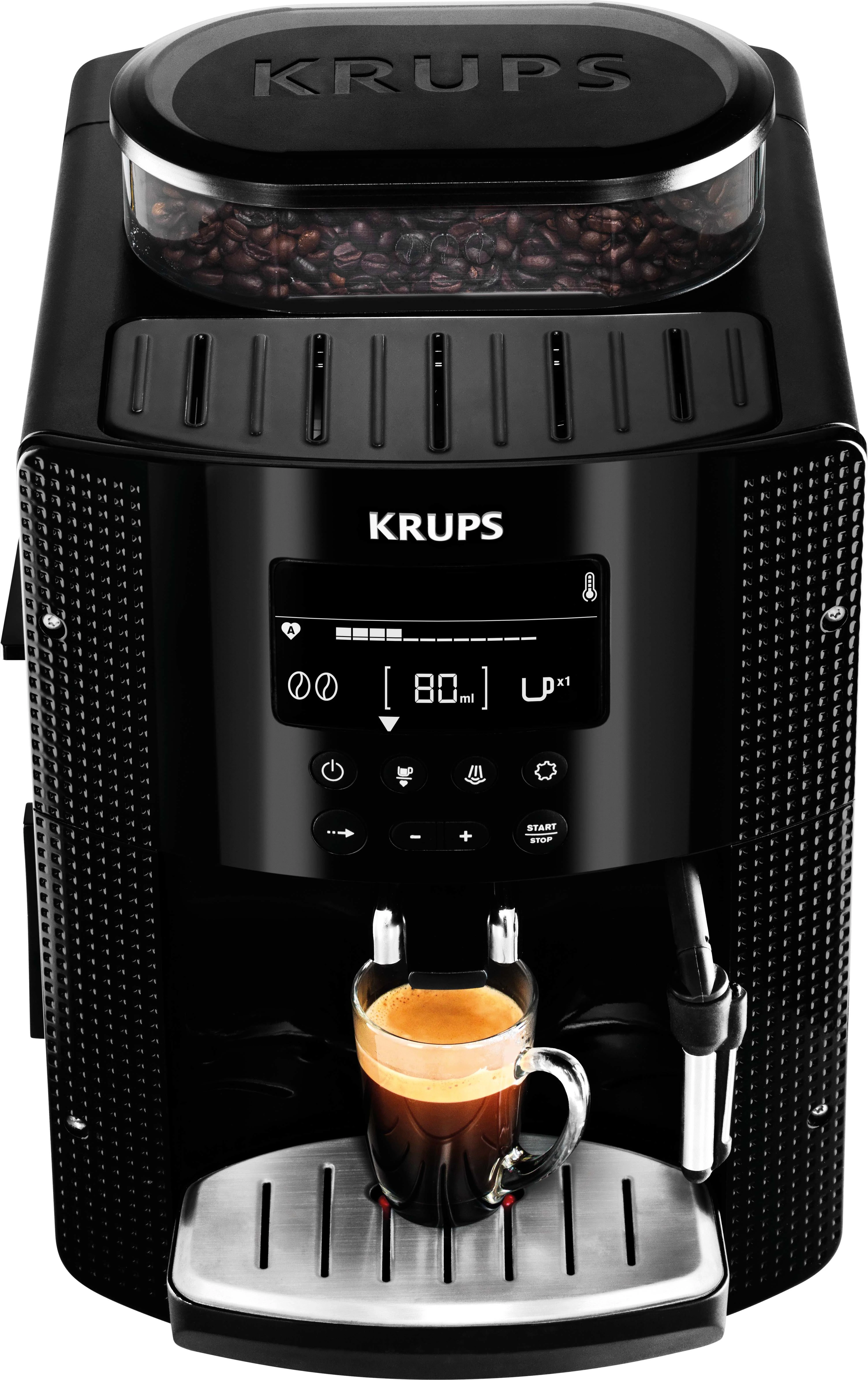 Kavos aparatas espresso Krups EA8150 (1450 W, juodos spalvos)