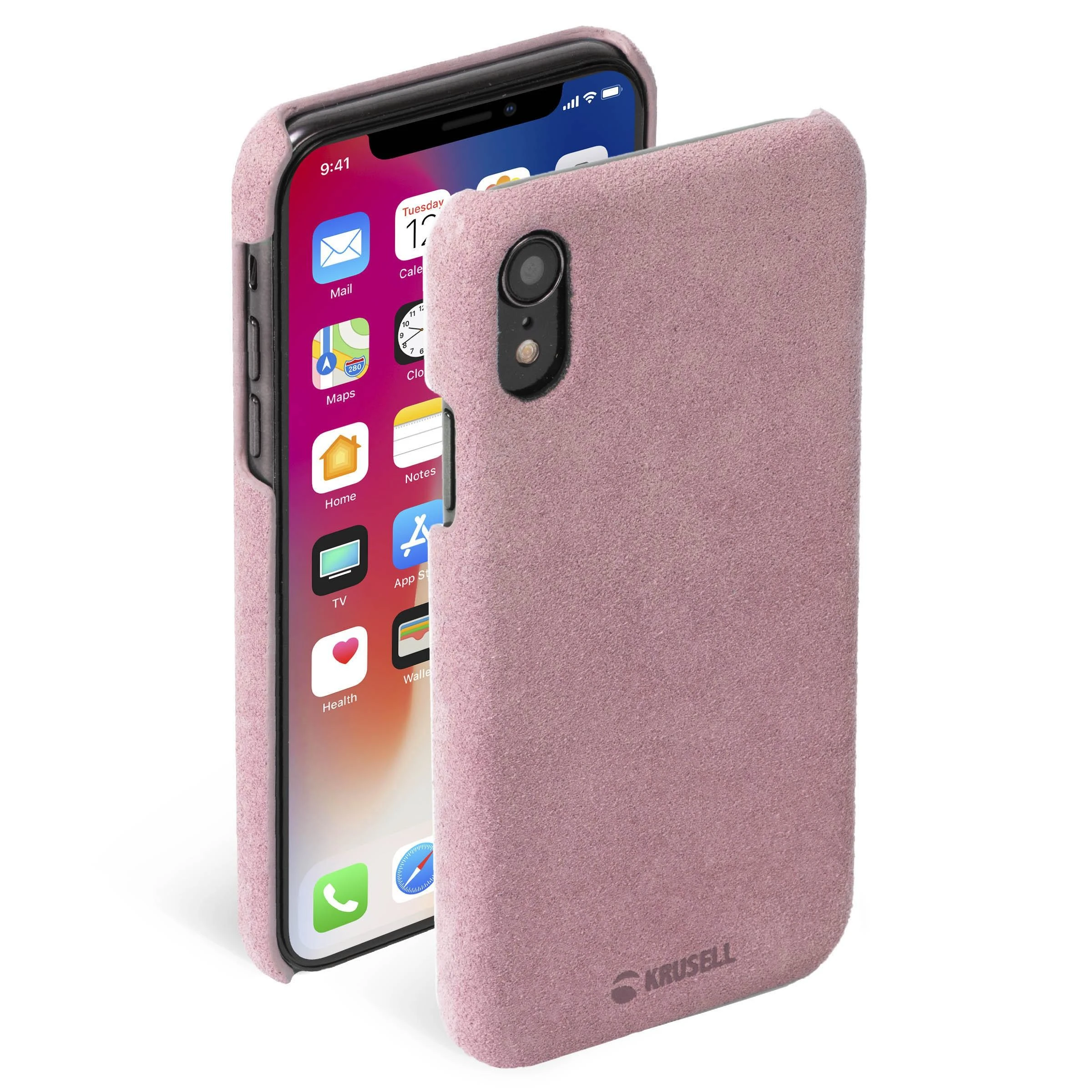 Dėklas Krusell Broby Cover Apple iPhone XS Max rose