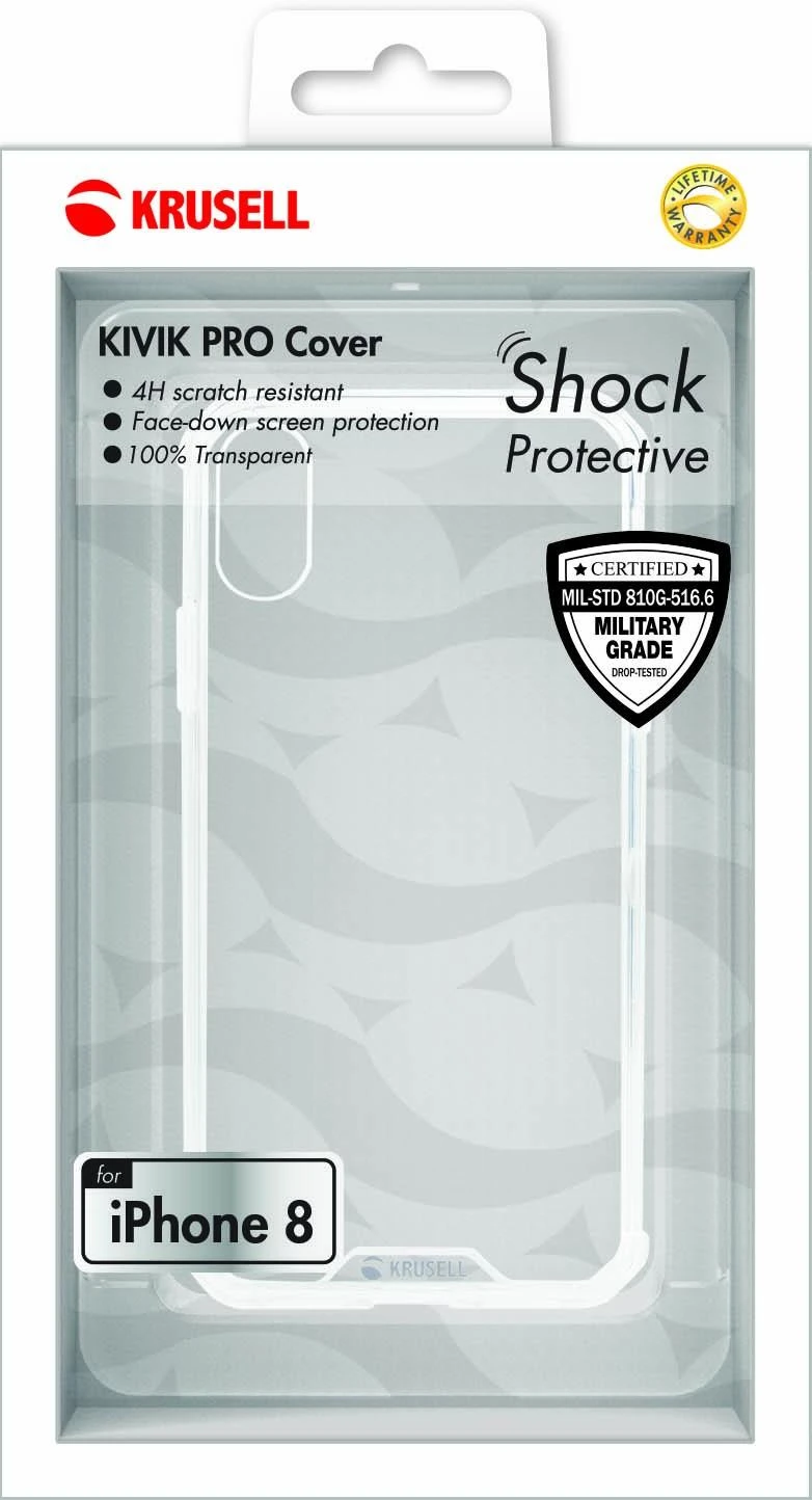 Krusell Kivik Pro Cover - dėklas skirtas Apple iPhone X Transparent