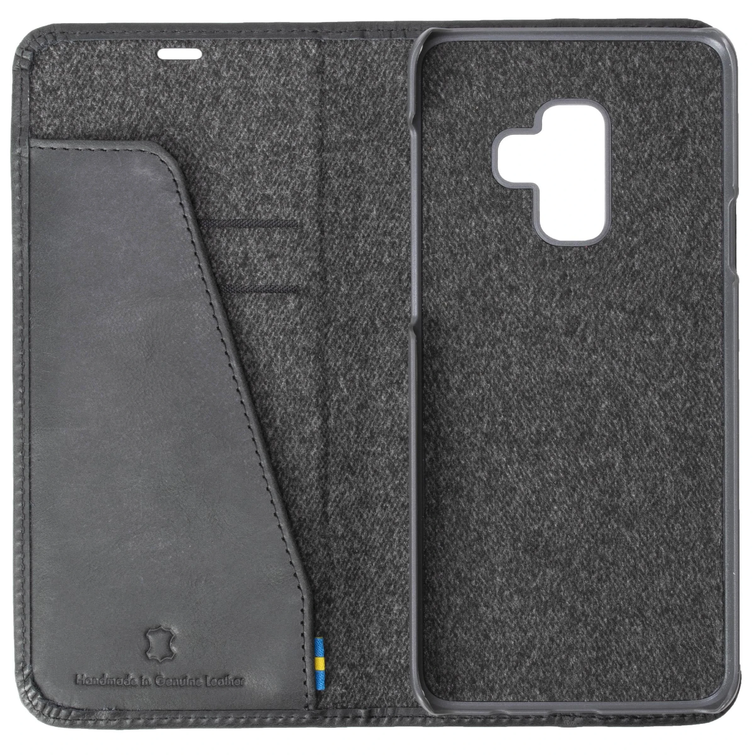Dėklas Krusell Sunne 2 Card Foliowallet Samsung Galaxy A6+ (2018) juodas