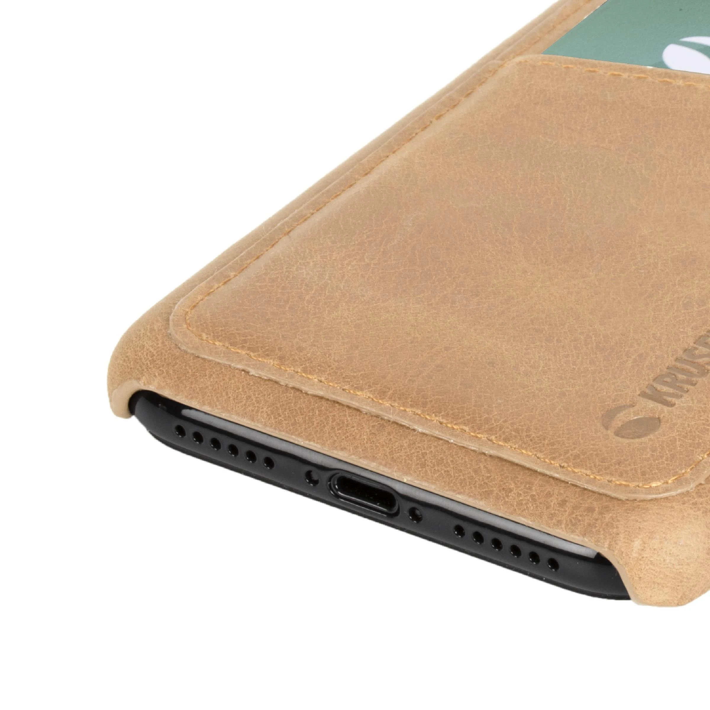 Krusell Sunne 2 Card dėklas Apple Apple iPhone XS Max vintage nude