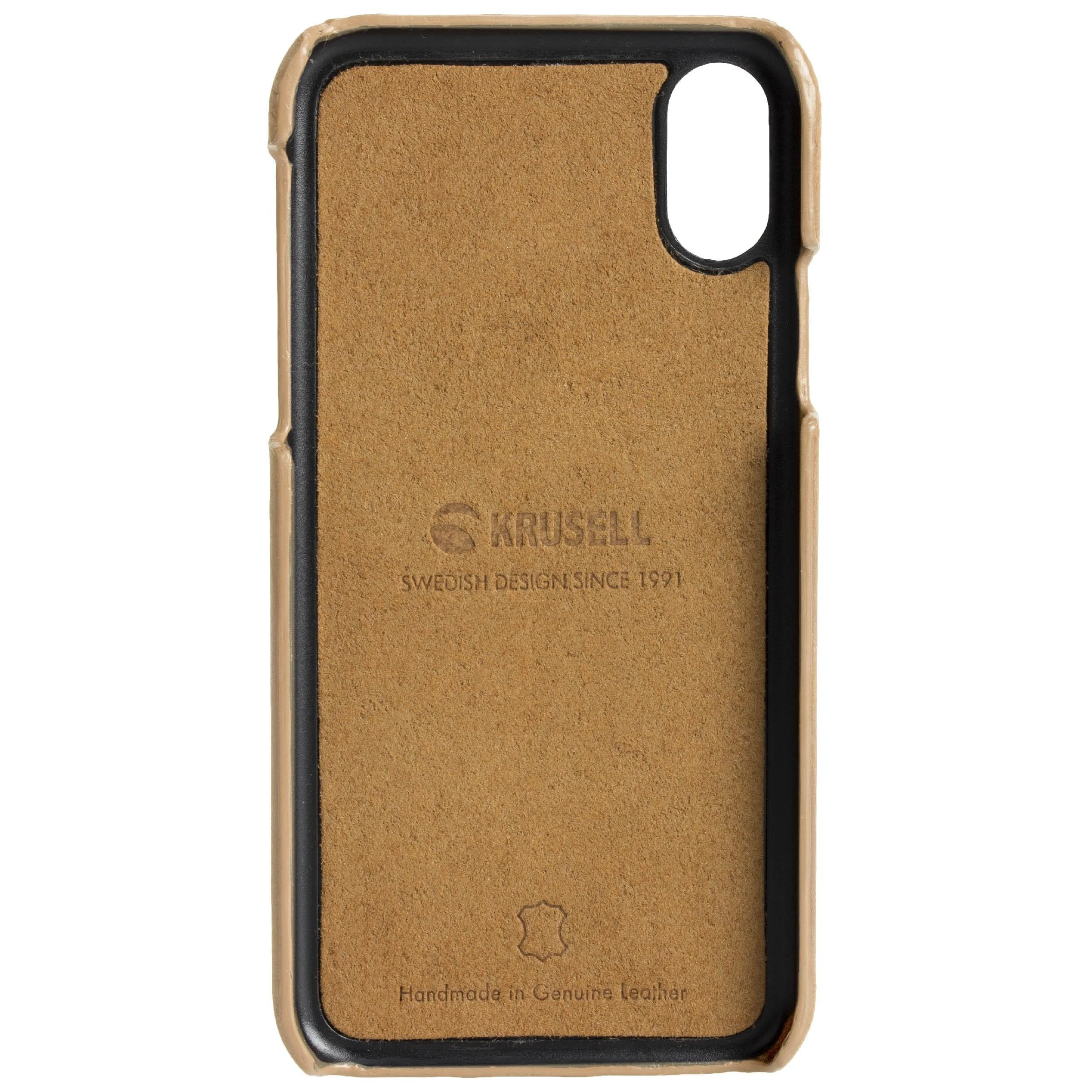 Krusell Sunne 2 Card dėklas Apple Apple iPhone XS Max vintage nude