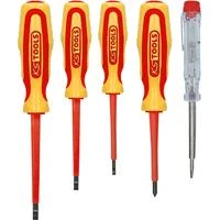 5-ių atsuktuvų rinkinys elektrikui KS TOOLS