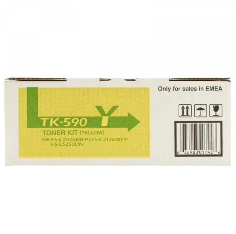 Dažomieji milteliai KYOCERA TK-590Y, Geltona