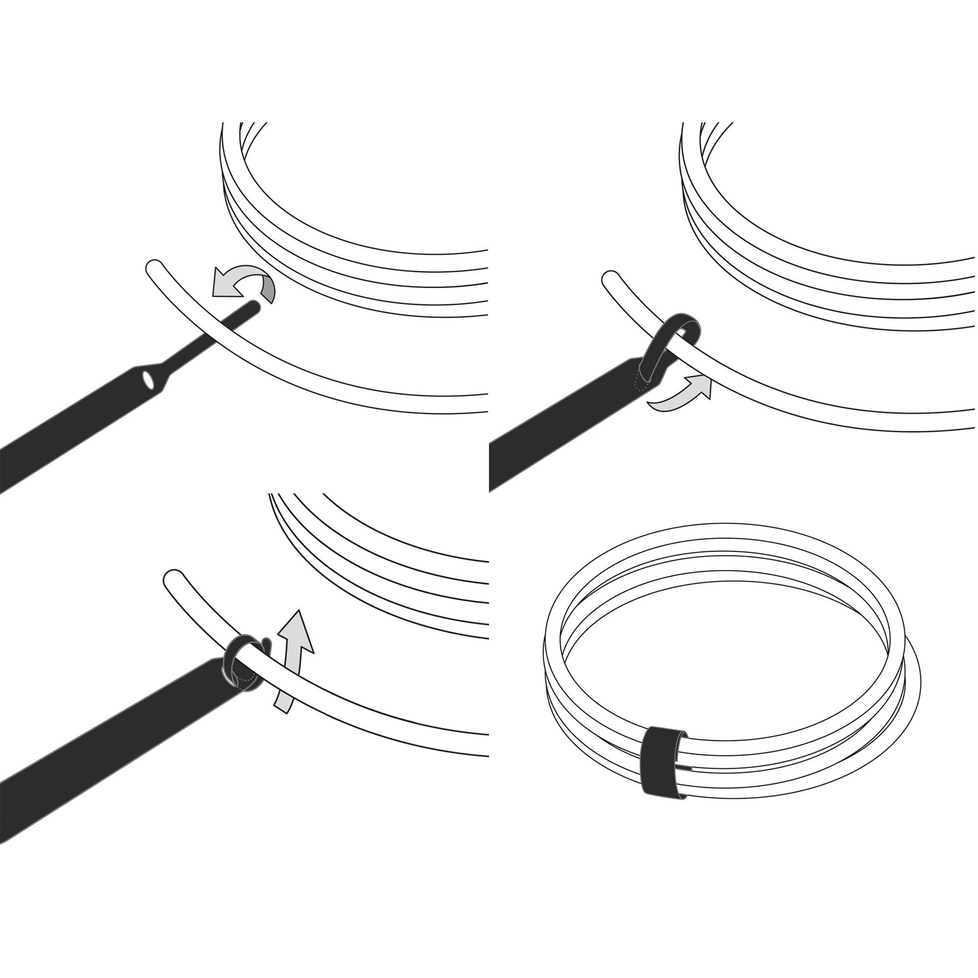 Organizer LABEL THE CABLE Sportinis žymeklis Różne kolory 10 vnt (LTC1130)