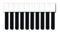 LABEL THE CABLE Mini Velcro Ties 10-piece Set - juodos spalvos