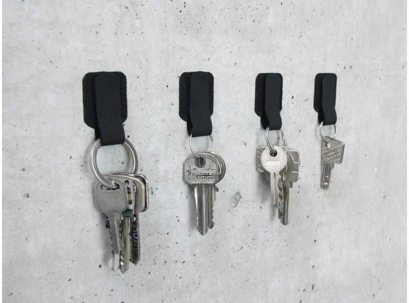 LABEL THE CABLE Wall Velcro Cable Holder 10-piece Set - juodos spalvos