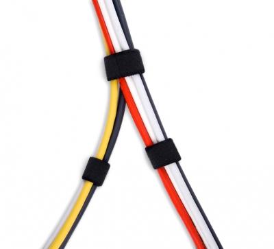 Label The Cable PAŽYMĖKITE THE CABLE PRO Roll Dual Velcro ritinėlis 25m - juodas