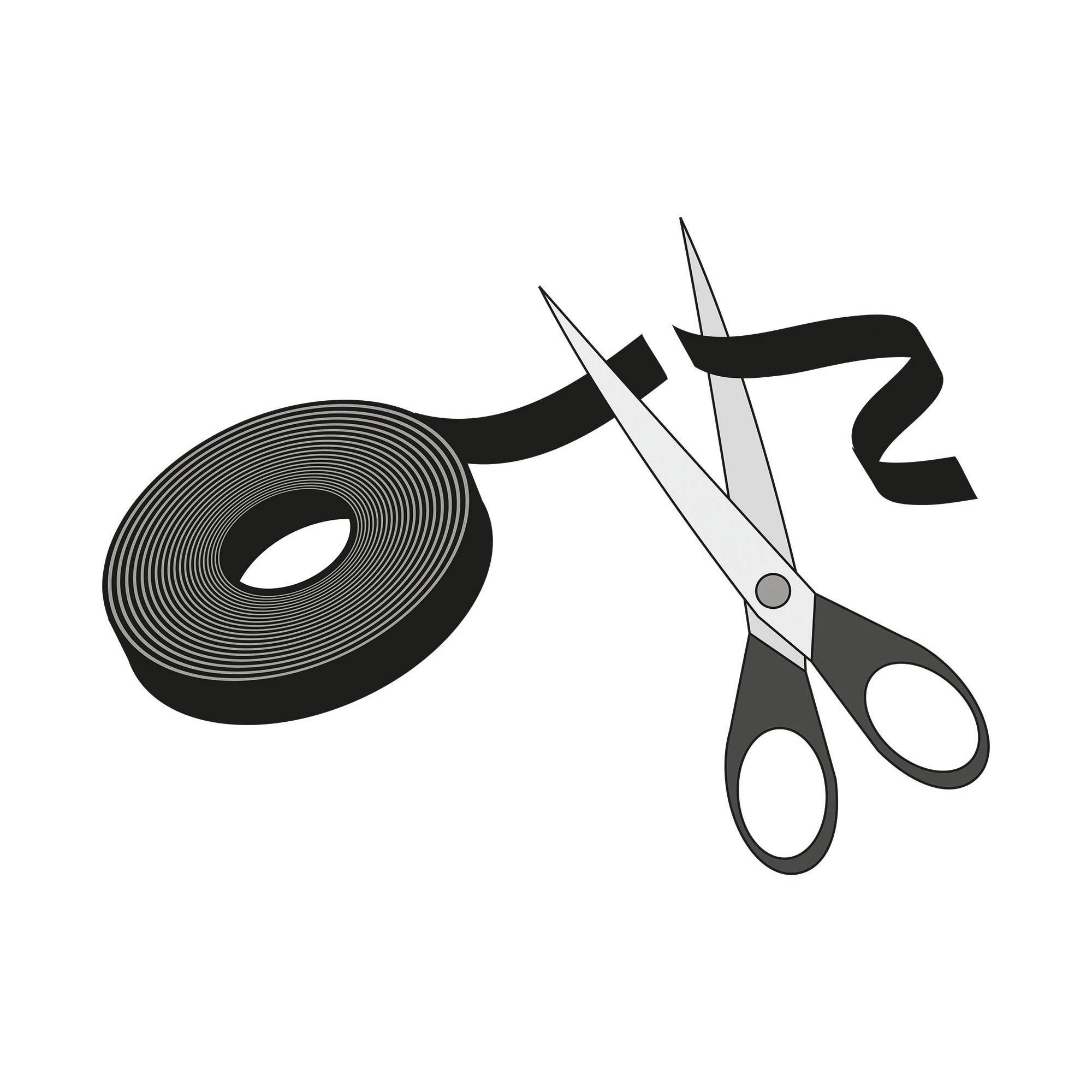 Dvipusė lipni juosta su lipnia juosta „LABEL THE CABLE“ ritinėlis, 4 x 1 m, įvairių spalvų