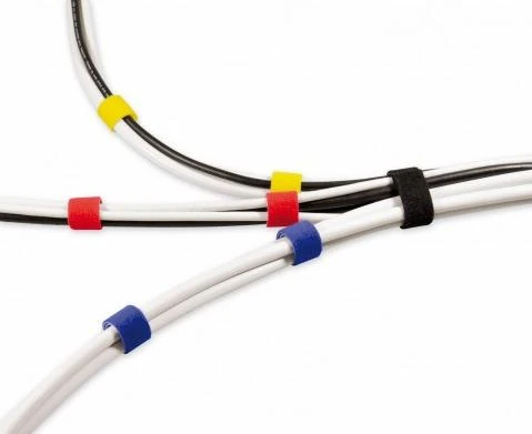 Dvipusė lipni juosta su lipnia juosta „LABEL THE CABLE“ ritinėlis, 4 x 1 m, įvairių spalvų