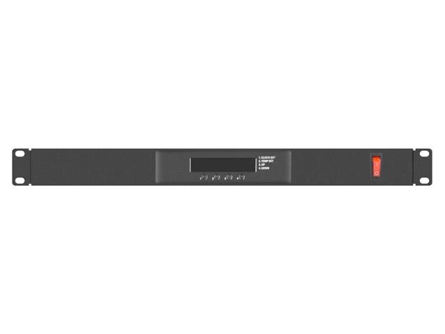 LANBERG AK-1503-B 19 colių ventiliatoriaus blokas / ventiliacijos skydelis su LCD 4 ventiliatoriais + 230 V termostatu