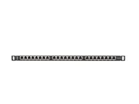 Lanberg Patch Panel 24 port 0.5U 19" cat.6 FTP ekranuotas juoda
