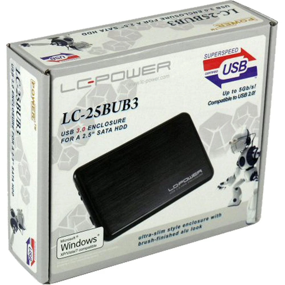 LC-Power 2.5 colio HDD dėklas su pakuote