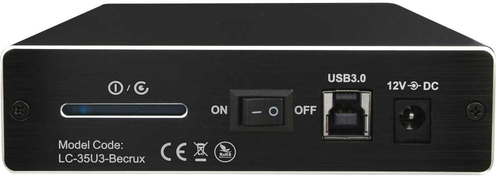 8cm SATA USB3 LC-Power Alu juodas | Canon