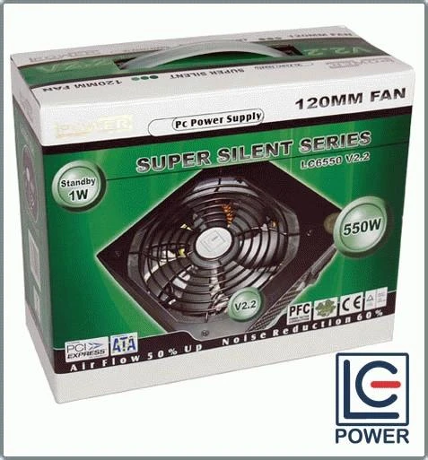 Maitinimo blokas LC-Power LC6550 V2.3 550 W 20+4 kontaktų ATX ATX Juodas